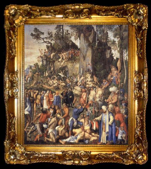 framed  Albrecht Durer Martyrdom of the 10000 Christians, ta009-2